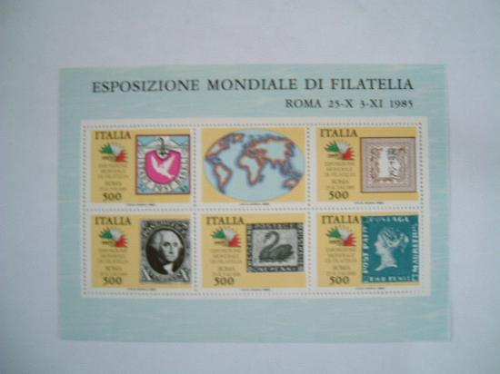 Foglietto Repubblica Italiana anno 1985
