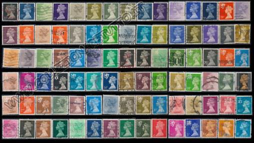 7 album di francobolli del Regno Unito