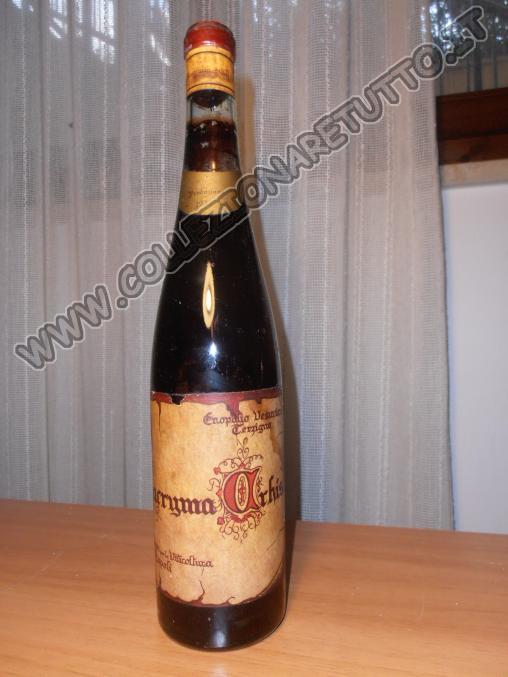 bottiglia vino lacryma christi anno 1935