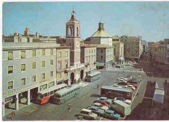 Rimini, piazza tre martiri anni 60/70