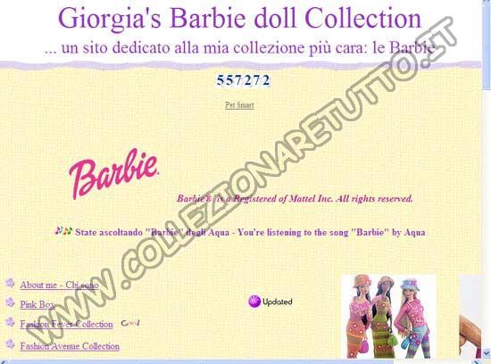 Giorgia's Barbie doll Collection