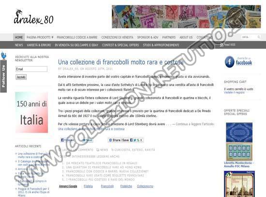 Dralex_80 Official Website - Il Sito Dedicato ai Francobolli